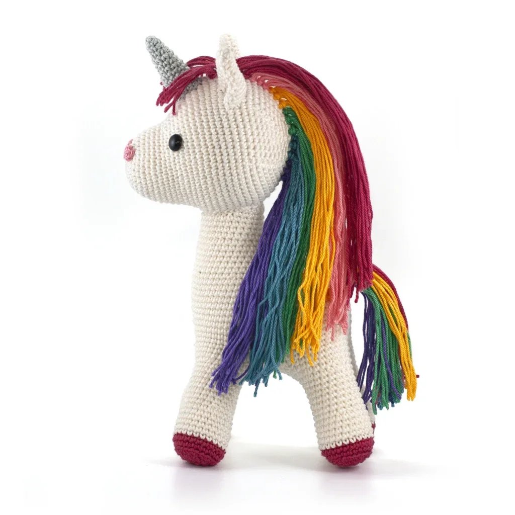 Enchanting Lizzie the Unicorn Amigurumi Crochet Pattern, finished