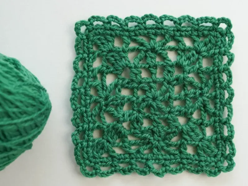 Finished Unique Window Flower Granny Square