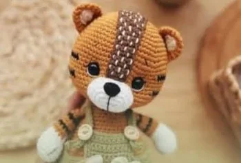 Amigurumi tiger doll crochet pattern for confident beginners
