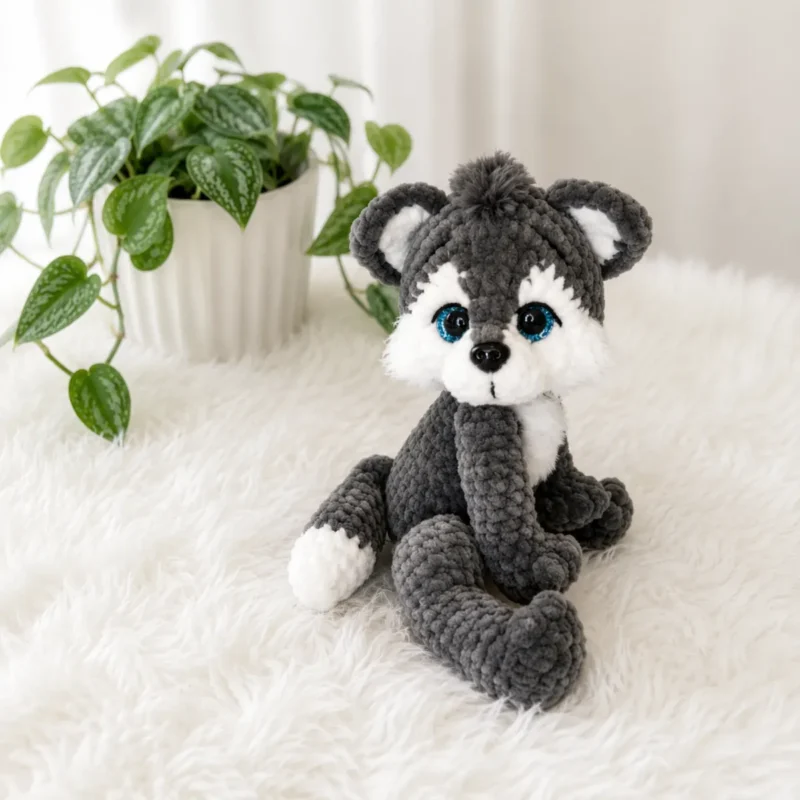 One body, three animals: fox, wolf, and arctic fox amigurumi — photo 2