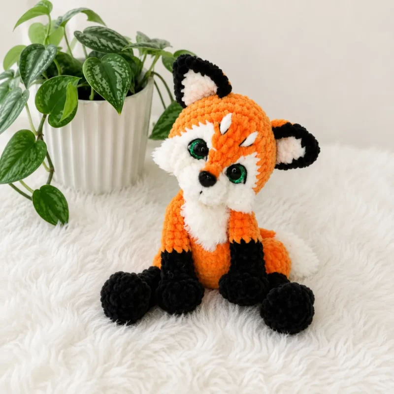 One body, three animals: fox, wolf, and arctic fox amigurumi — photo 3