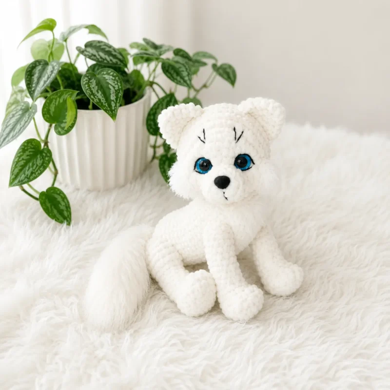 One body, three animals: fox, wolf, and arctic fox amigurumi — photo 4