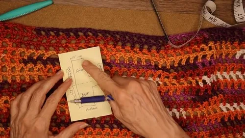 One-piece crochet sweater worked sleeve to sleeve — photo 5