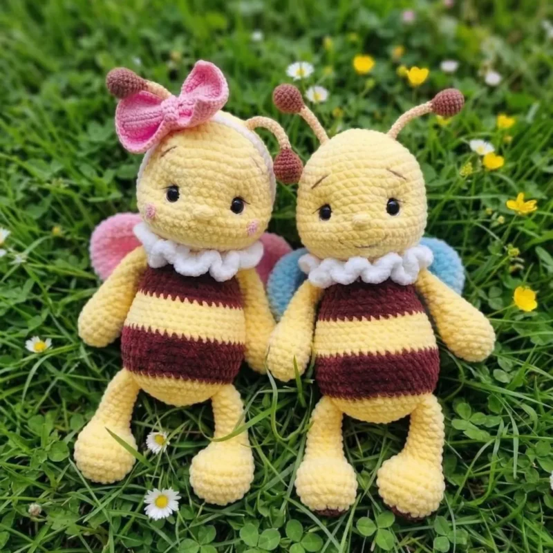 How to crochet a plush bee amigurumi — photo 3